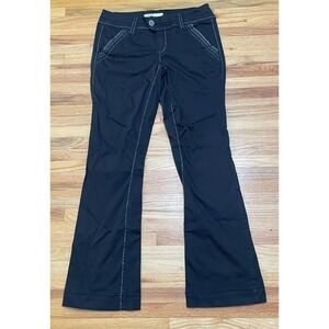 BKE Buckle Mollie Women's 27 Black Pant Cotton Ankle‎ Boot-Cut Stretch Utility